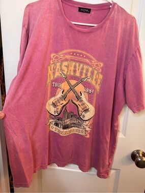 Zutter Dusty Pink Nashville Tour Graphic Tee